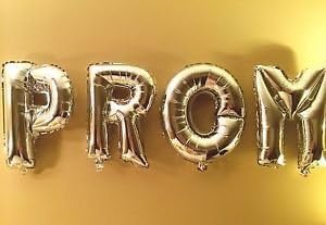 Glanzzeit 16 Inch Silver Foil Balloons Letters A to Z Numbers 0 to 9 for Prom Wedding Birthday Party Decor (Letter M)
