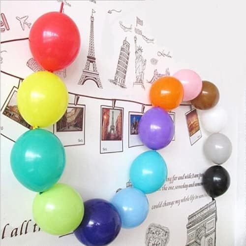 IN-JOOYAA 6 Inch Royal Blue Latex Link Balloon 100 Pcs Quick Linkable Balloon for Party Decoration