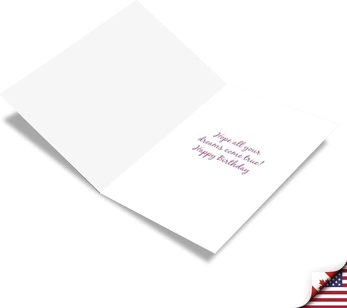 The Best Card Company - 1 Happy Birthday Greeting Card - Adorable Animals, Cute Bday Notecard with Envelope - Fancy Wildlife Giraffe C3364GBDG