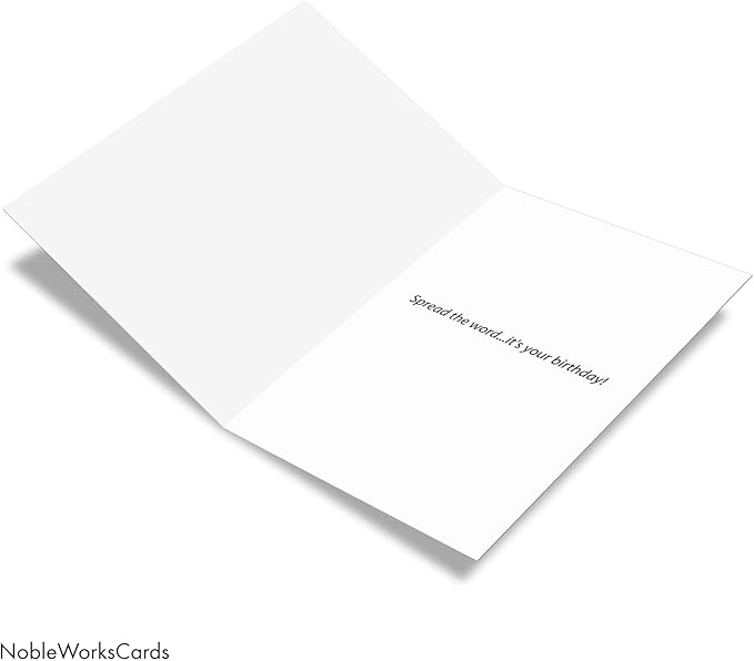 NobleWorks - Funny Birthday Greeting Card with 5 x 7 Inch Envelope (1 Card) Bday Bad for Legs Spread 5678