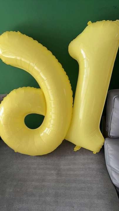 Yellow Number 2 Balloon 40 Inch, 2nd Birthday Decoration for Toddlers Girls Boys, Sparkling 2 Number Balloon Party Decor