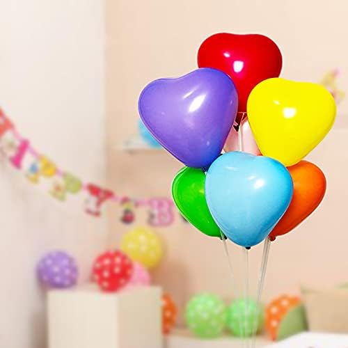 100 10-inch Red Color Heart shaped Latex Balloons for Valentines Day,Propose Marriage,Wedding Party