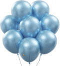AFTERLOON® Biodegradable Balloons 50 pcs Pearlized Caribbean Blue 10 Inch, Pearlescent Thickened Extra Strong Latex Helium Float, for Baby Gender Reveal Garland Wedding Birthday Party Decorations