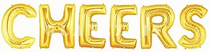 Glanzzeit 16 Inch Gold Balloons Decor Letters A to Z Numbers 0 to 9 for Wedding Prom Birthday Party (Letter G)
