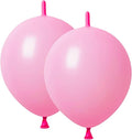 Link Balloons Pink 12 Inch Latex Quick Linkale Balloon 160 Pcs for Birthday, Halloween, Christmas, Party Festival Decorations