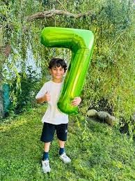Light Green 5 Balloon, Number Balloons 40 Inch, 5th Birthday Balloon Decorations, Light Green Party Supplies, 5 Number Balloons, Number 5 Balloon