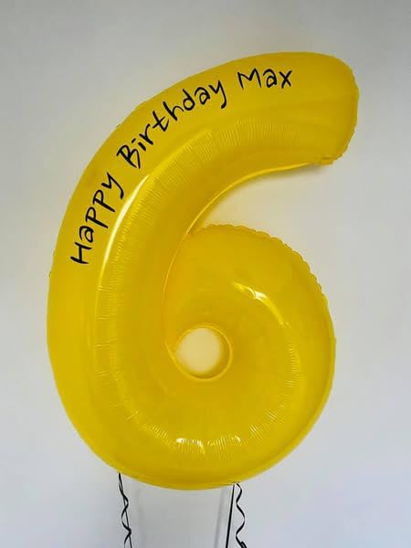 Yellow Number 1 Balloon for First Birthday 40 Inch, 1st One Number Balloons Birthday Decorations for Girl Boy Toddler Baby