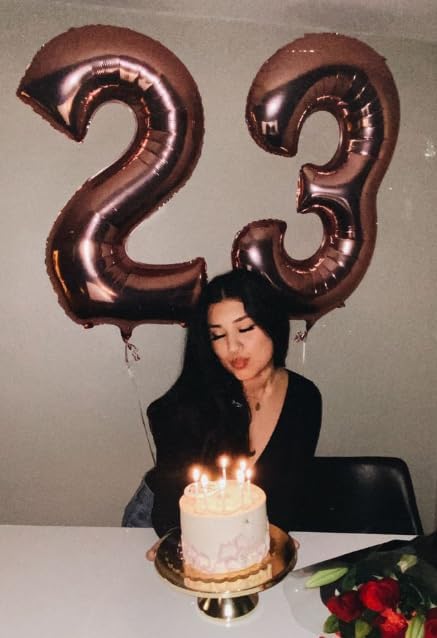 Big Coffee Brown 40 Inch 9 Balloon Number, Jumbo Giant 9th 19 29 39 49 99 Birthday Party Decorations, Large Dark Brown Foil Balloons Anniversary Birthday Party Engagement Decorations