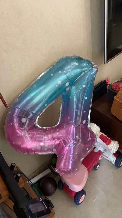 Starry Sky Number 5 Balloon 40 Inch, 5th Birthday Party Decorations for Children, Giant 5 Foil Balloon for Party Supplies