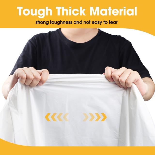 White Plastic Table Cloth - 4 Pack 54" × 108" Rectangle Disposable Tablecloths for 6FT Tables, Table Cover for Party, Holiday & Gathering Use