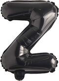 Black 28 inch Letter Balloons Alphabet Number Balloons Foil Mylar Party Wedding Bachelorette Birthday Bridal Baby Shower Graduation Anniversary Celebration Decoration (Can not Float) (28 inch Black Z)