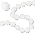 White Link Balloons, 100PCS Linking Balloons with Tail for Making Balloon Wall Arch and Chains, Pearl Quick Balloon for Wedding Birthday Baby Shower Engagement Graduation Party Decorations (6inch)