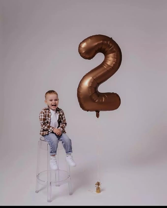 Dark Brown Number 12 Balloon 40 inch, Coffee Brown 12 Number Balloons, 12th Birthday Decorations, Chocolate 12 Year Old Girls Boys Dark Brown Party Supplies