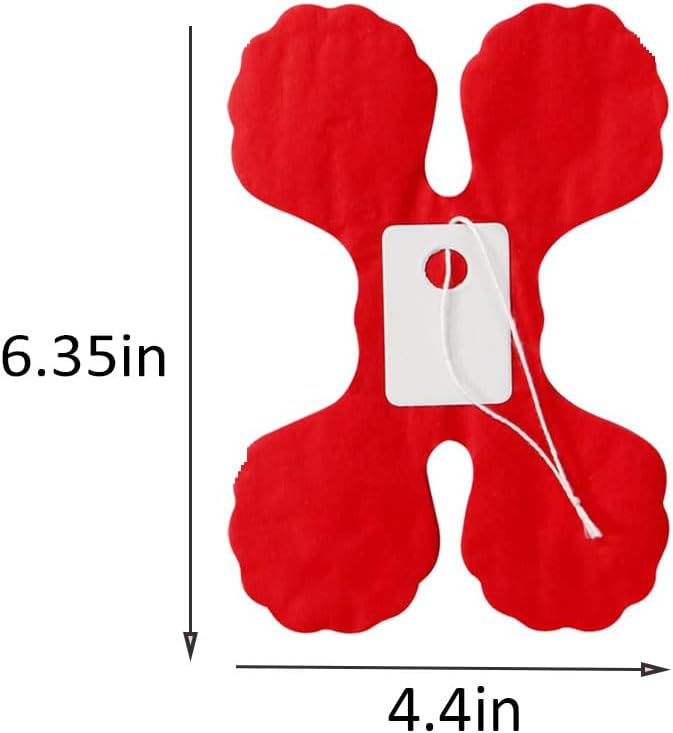 10PCS Four Leaf Clover Paper Flowers Garland Decorations Four Leaf Clover Paper Banner Tissue Paper Streamers Reusable Hanging Garland for Wedding Party Backdrop Home Decor(White Black red kit)