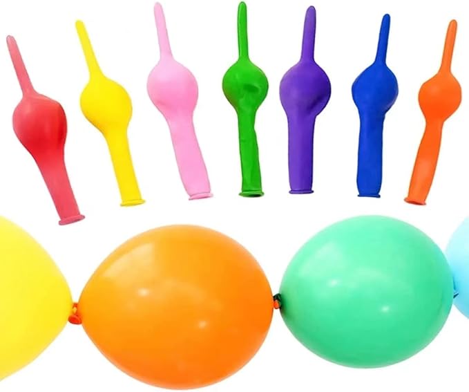 Link Balloons Blue 6 Inch 12 Inch Latex Quick Linkale Balloon 160 Pcs for Birthday, Halloween, Christmas, Party Festival Decorations
