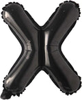 Black 28 inch Letter Balloons Alphabet Number Balloons Foil Mylar Party Wedding Bachelorette Birthday Bridal Baby Shower Graduation Anniversary Celebration Decoration (Can not Float) (28 inch Black X)