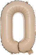 16 inch Caramel Foil Letter Alphabet number Balloon Happy Birthday Party Balloons Wedding Decoration Kids Toys Baby Shower Air Balloon (16 inch Caramel O)