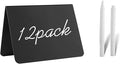 12 Pack 4"x3"Mini Chalkboard Signs for Chalk Sign for Food - Party - Buffet - Table Sign Chalkboard - Wedding - Bakery - Small