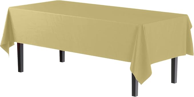 Exquisite *Premium* Light Yellow Table Cover 12 Pack
