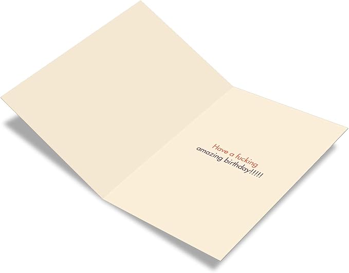 NobleWorks - 1 Funny Women's Birthday Card - Hilarious Bday Greeting Card with Envelope, Sassy Celebration - Eff Yeah C6405BDG