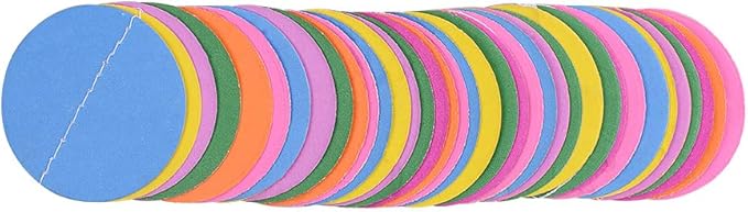 MerryNine Paper Garland 5 Pack, 65 Ft Glitter Paper Garland Circle Dots Hanging Decor, Banner for Baby Shower, Birthday, Nursery Party Decor (Colorful)