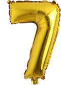 16" Alphabet Letter and Number Balloons Set Package, Aluminum Hanging Foil Film banner Mylar Balloon for Birthday Party Decoration Custom Word (A-Z, 0-9 Gold) (16 inch 7 Gold)