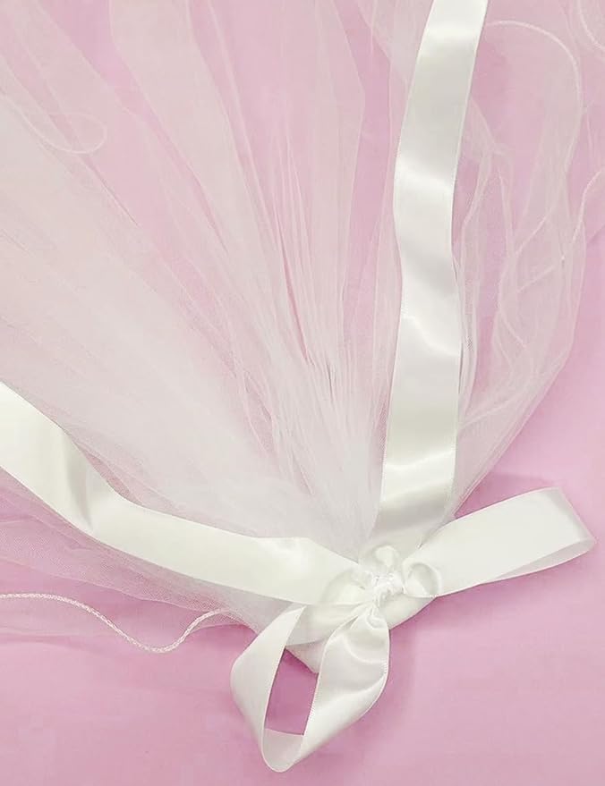 Bridal Veil with Headband Sash Glasses 4 PCS Bachelorette Party Decorations Bridal Shower Supplies Bridesmaid Favors