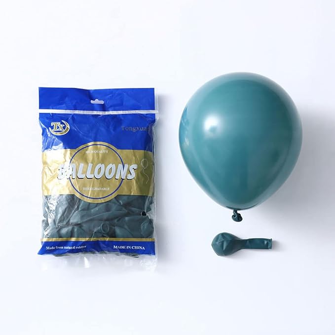 Dusty Blue Sage Green Balloon Garland Arch Kit with152Pcs Pastel Fog Blue Beige Gold Confetti Balloons for Boho Birthday Wedding Baby Bridal Shower Party Decorations