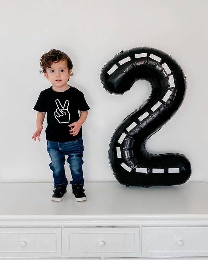 Race Car Number 8 Balloon 40 Inch, 8 Balloon Number, 8th Birthday Decorations, Race Car Party Supplies for Boys Girls