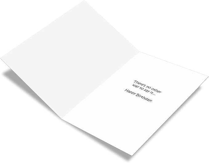 NobleWorks Humorous Birthday Greeting Card with 5 x 7 Inch Envelope (1 Card) Bday Other Way Around Tim Whyatt Birthday Cartoons 8405Z
