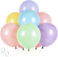 Pastel Balloons Latex Pastel Birthday Decorations 30 Pack 18 inch Round Helium Multicolor Macaron Rainbow Decor for Birthday Rainbow Party Baby Shower Wedding Easter Balloons Decorations