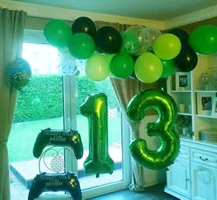 Green Number 11 Balloon 40 inch, Number 11 Birthday Balloon for Boy Girl, Green Foil One Balloon for 11 11st Birthday Party, Anniversary Celebration Number Balloons Decorations