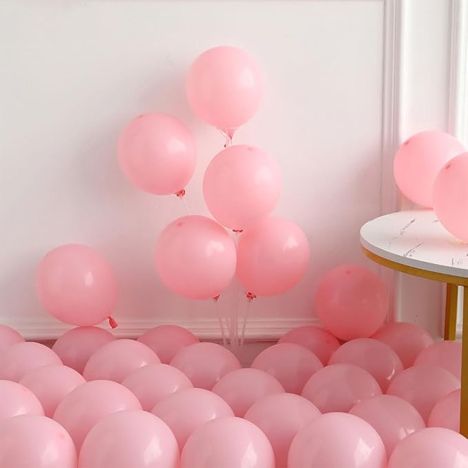 Pink Mouse Balloon Garland Arch, 136Pcs Pink Rose Polka Dots Balloon for Mouse Theme Birthday Girl Baby Shower Decoration