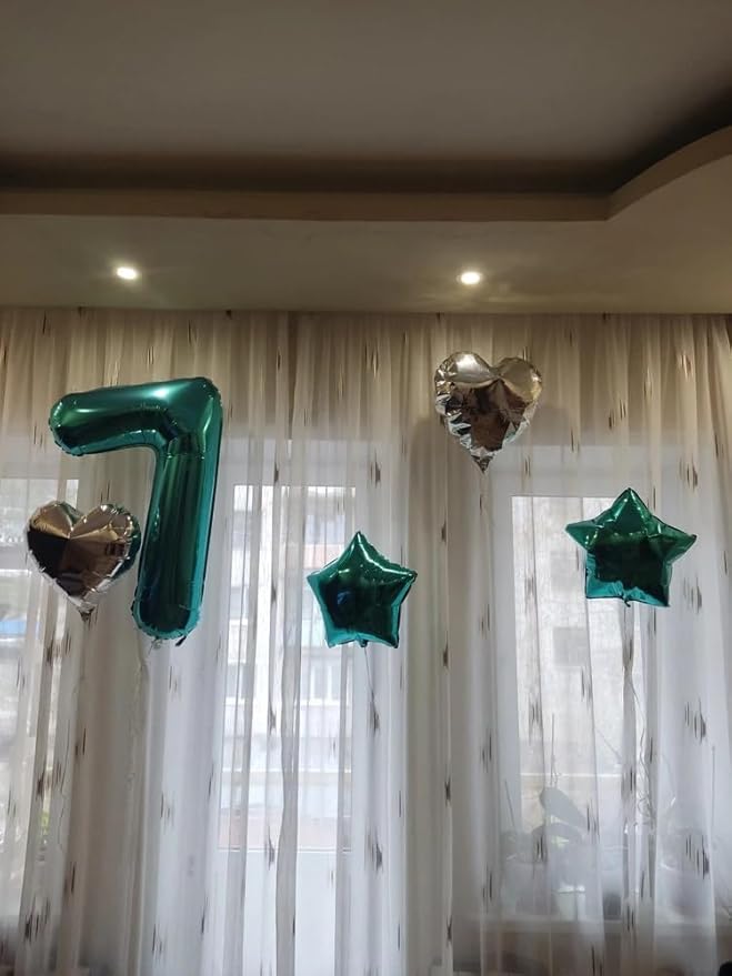 Teal Blue 3 Balloon, Number Balloons 40 Inch, 3rd Birthday Decorations for Kids Girls Women Party Supplies for Party Decorations, Number 3 Balloon