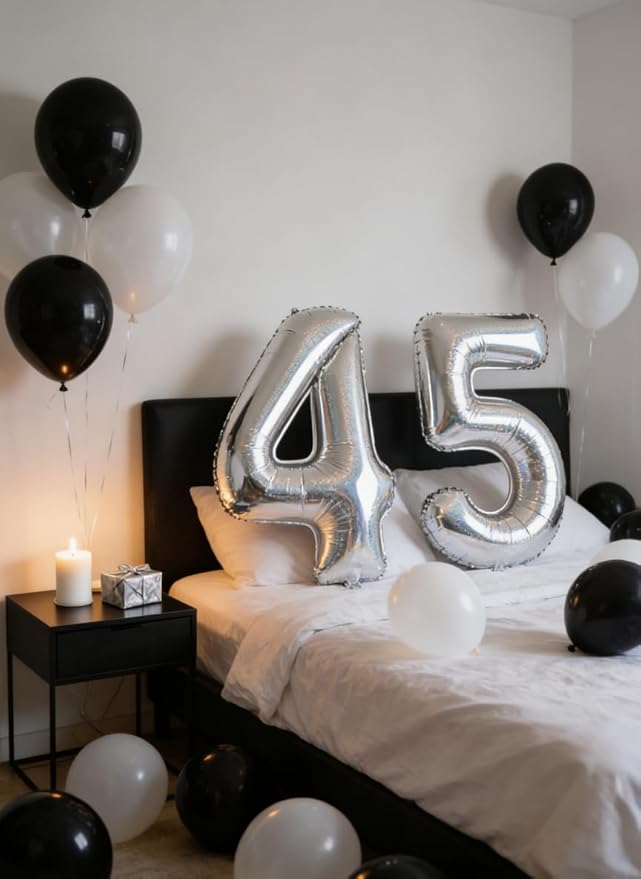 Laser Silver 3 Balloon, Number Balloons 40 Inch, 3rd Birthday Decorations for Kids Girls Women Party Supplies for Party Decorations, Number 3 Balloon