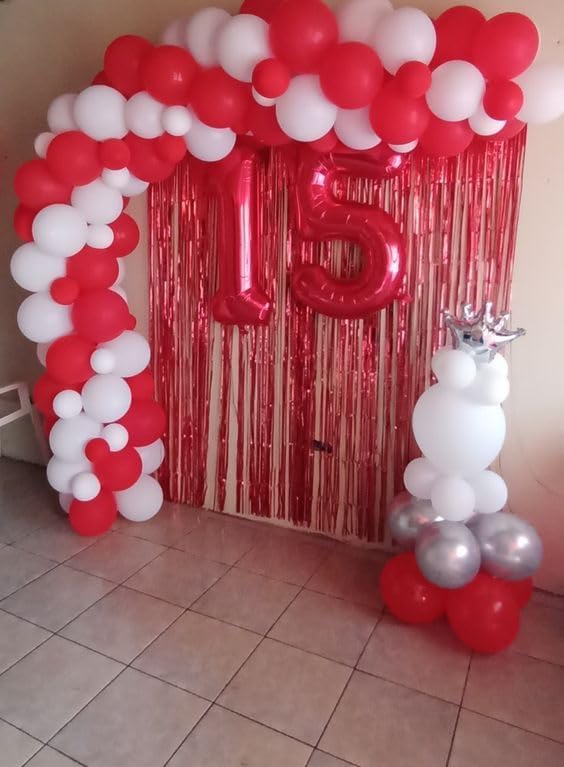 Red Number 6 Balloon 40 Inch, 6 Balloon Number, 6th Birthday Decorations, Red Party Supplies for Boys Girls