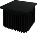 Smiry Spandex Tablecloth, Elastic Fitted Stretch Tablecloth for 3FT Rectangle Tables, Waterproof Washable Table Cover Skirt for Outdoor, Wedding, Banquet & Parties (Black, 36Lx36Wx30H Inch)