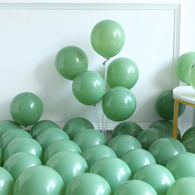 Hole in One Balloon Garland Arch 125Pcs Golf Party Decorstions Sage Green Dusty Blue Balloons with Golf Club Foil Balloon for Golf-Themed Party Decorations Baby Shower Supplies