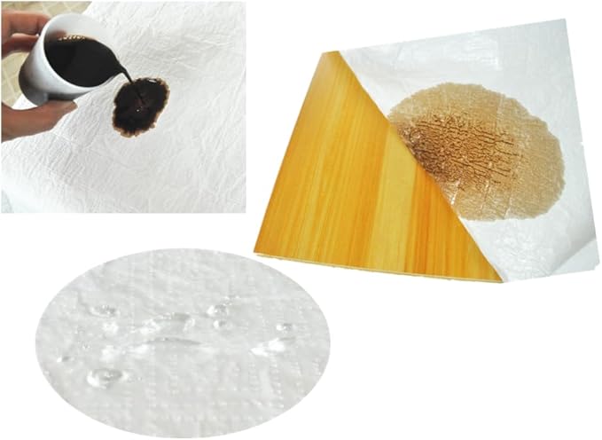 Paper Tablecloths for Rectangle Tables 5 Pack,White Disposable Paper Tablecloth, 3 Ply Paper & Plastic 54" x 108" Tablecover, Table Cloth for Various Occasions Parties, Indoor & Outdoor Banquet Use