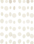 Beige Neutral Party Garland - Multi-Size Circles (3''/2.5''/2'') for Birthday Wedding Baby Shower, 10ft/Strand with 30 Dots, 2 Pack
