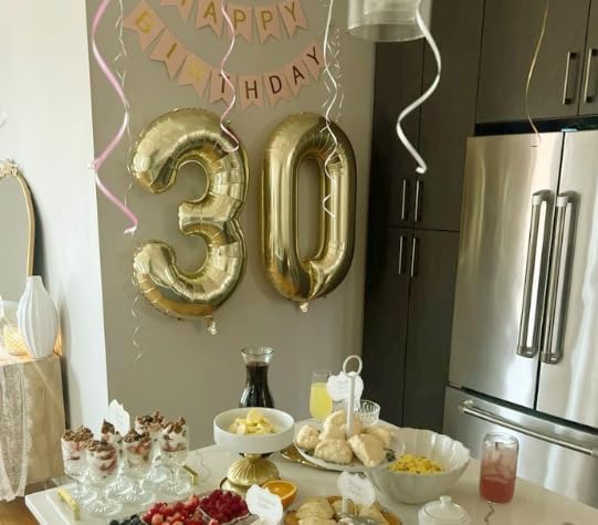 Champagne Gold 40 Inch 0 Number Balloons, 0 Decorations for 10 20 30 40 50 60 70 80 90 100 Birthday, 2026 Light Gold Foil Giant Birthday Graduations Anniversary Party Balloon