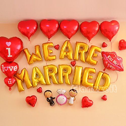 Glanzzeit 16 Inch Gold Balloons Decor Letters A to Z Numbers 0 to 9 for Wedding Prom Birthday Party (Letter M)