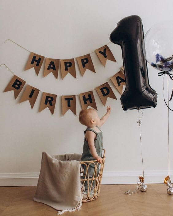 Black Number 30 Balloon 40 Inch, 30th Birthday Party Decorations for Children, Giant 30 Foil Balloon for Party Supplies