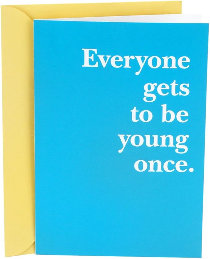 Hallmark Shoebox Funny Birthday Card (Young Once)