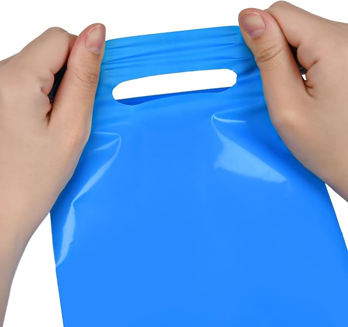 24 PCS Plastic Party Favor Small Gift Bags, 6"x8" Goodie Bags for Kids, Candy Treat Pouches Bulk with Handle for Kids' Birthday Party, Thanksgiving, Christmas, Halloween, 6 Colors