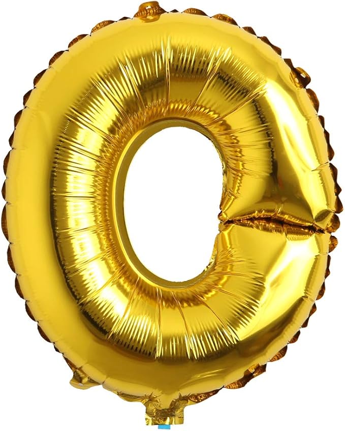 40 inch Letter Balloons Gold Alphabet Number Balloons Foil Mylar Party Wedding Bachelorette Birthday Bridal Shower Graduation Anniversary Celebration Decoration can fly with helium (40 INCH Gold O)
