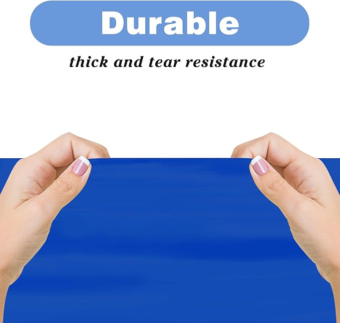 Kopokita 2PCS Royal Blue Plastic Tablecloths 54 x 108 Inch, Disposable Table Cloths Rectangle Party Table Covers