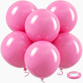18 Inch Pink Large Balloons - 35Pcs Thick Pink Big Round Latex Party Balloons for Galentine's Day Valentine's Day Birthday Anniversary Baby Shower Wedding Engagement Themed Party Decorations