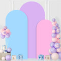MODFUNS Spandex Arch Cover Set of 3 Mixed Color Arch Backdrop Cover 4&5&6ft Fitted Arch Covers Stetchy Backdrop Chiara Arch Stand Covers for Wedding Ceremony Banquet Birthday Party Decor
