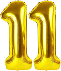 Gold Number 11 Balloon 40 Inch, 11th Birthday Party Decorations for Children, Giant 11 Foil Balloon for Party Supplies